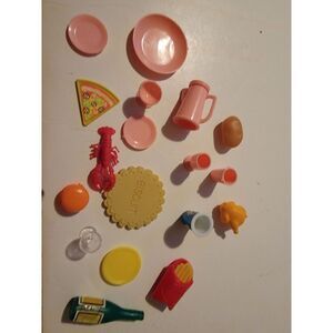 Vintage Lot Of 15+ Barbie Doll‎ Miscellaneous Accessories Kitchen Food Beverage